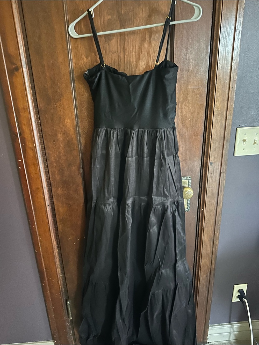 Lediel Black Convertible Tiered Maxi Dress - Picture 3 of 6